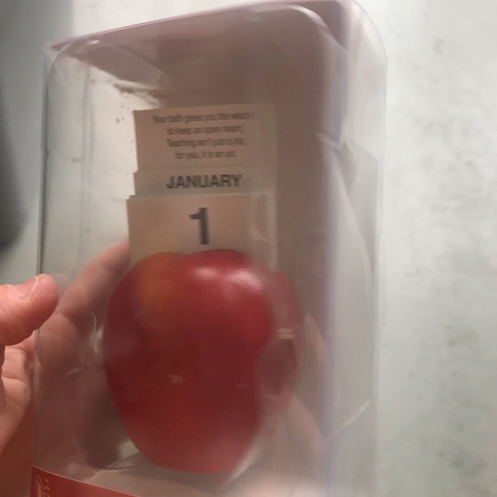 B1G1 New teacher Apple with calendar